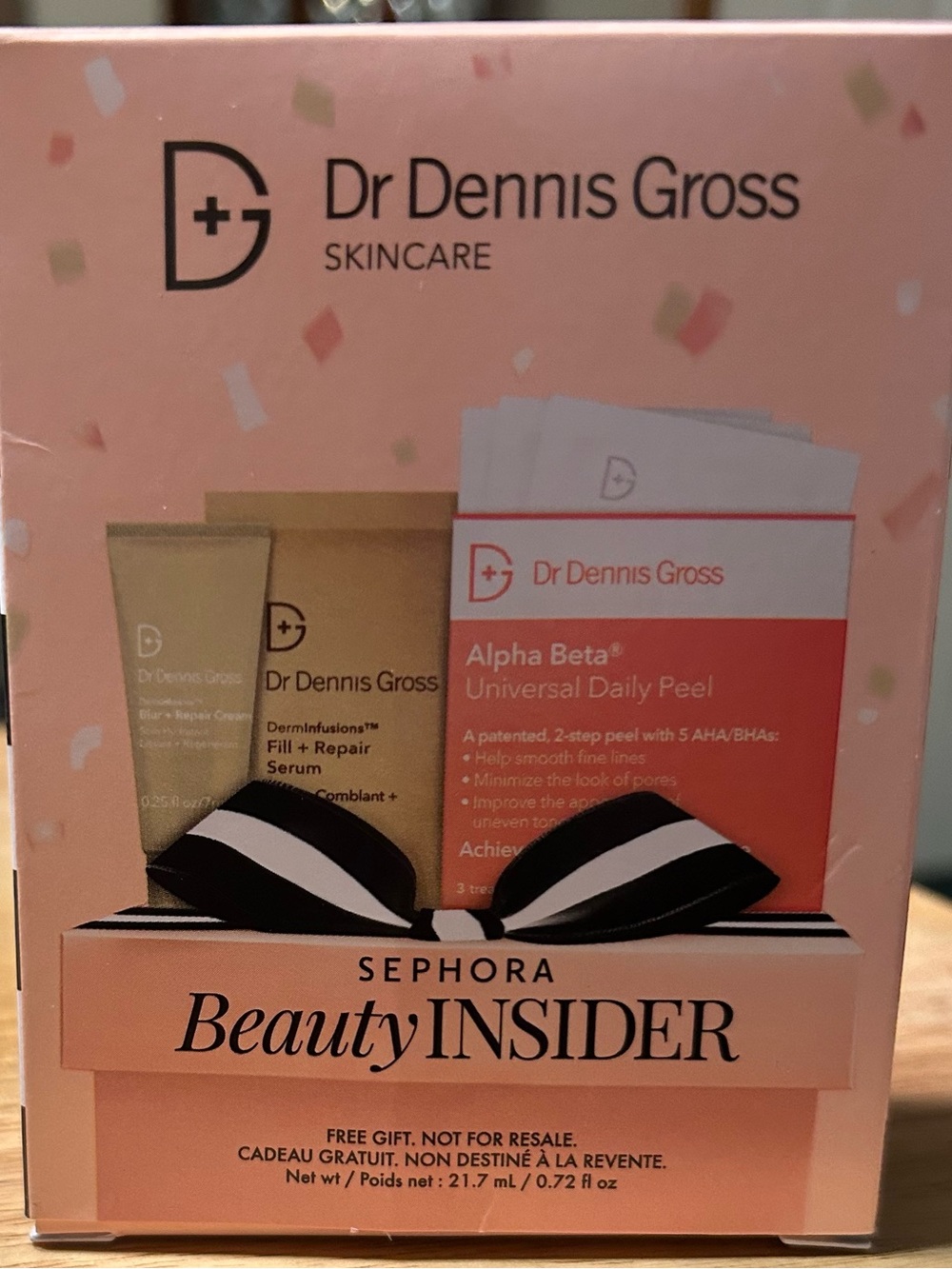 Dr. Dennis Gross Alpha Beta Daily Peel, Repair Cream & Serum Set – Pink Gift Box